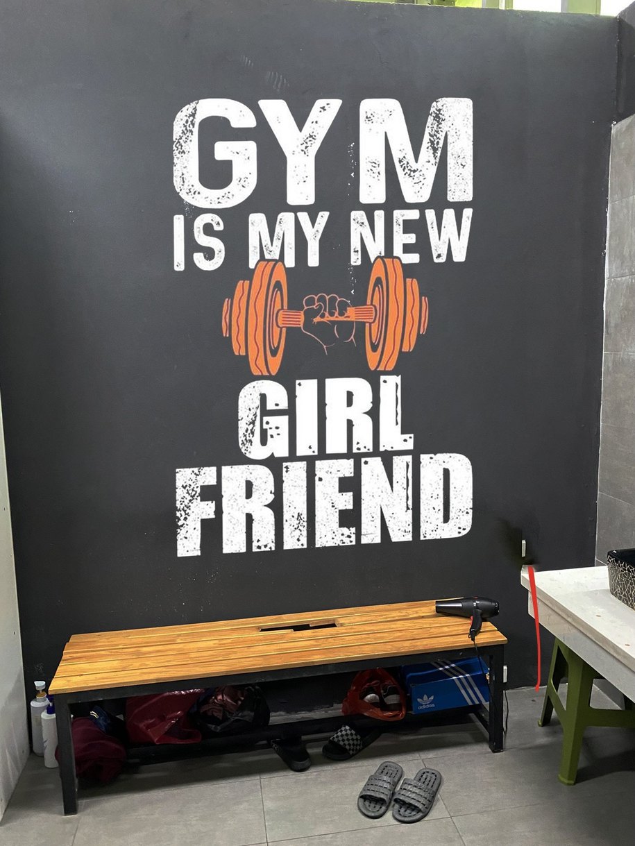 Một số mẫu tranh tường phòng Gym