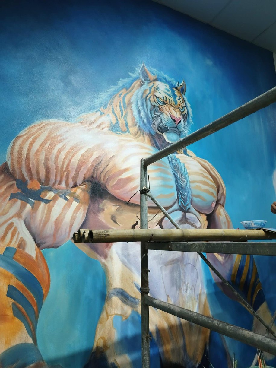 Một số mẫu tranh tường phòng Gym