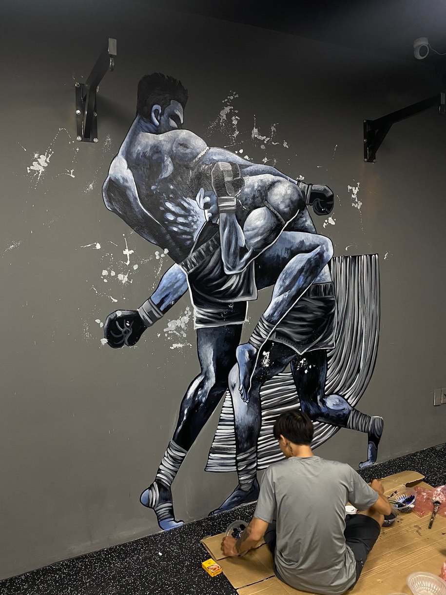 Một số mẫu tranh tường phòng Gym