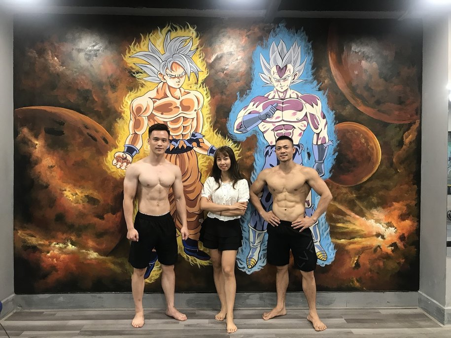 Một số mẫu tranh tường phòng Gym