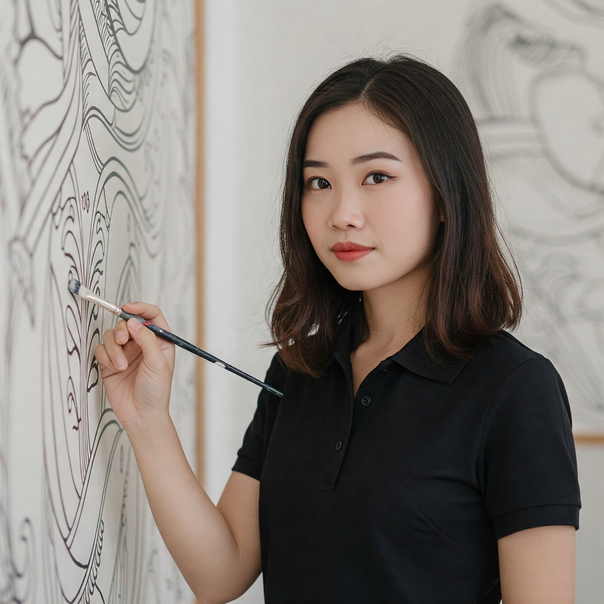 Họa sĩ Cầm Thị Trà