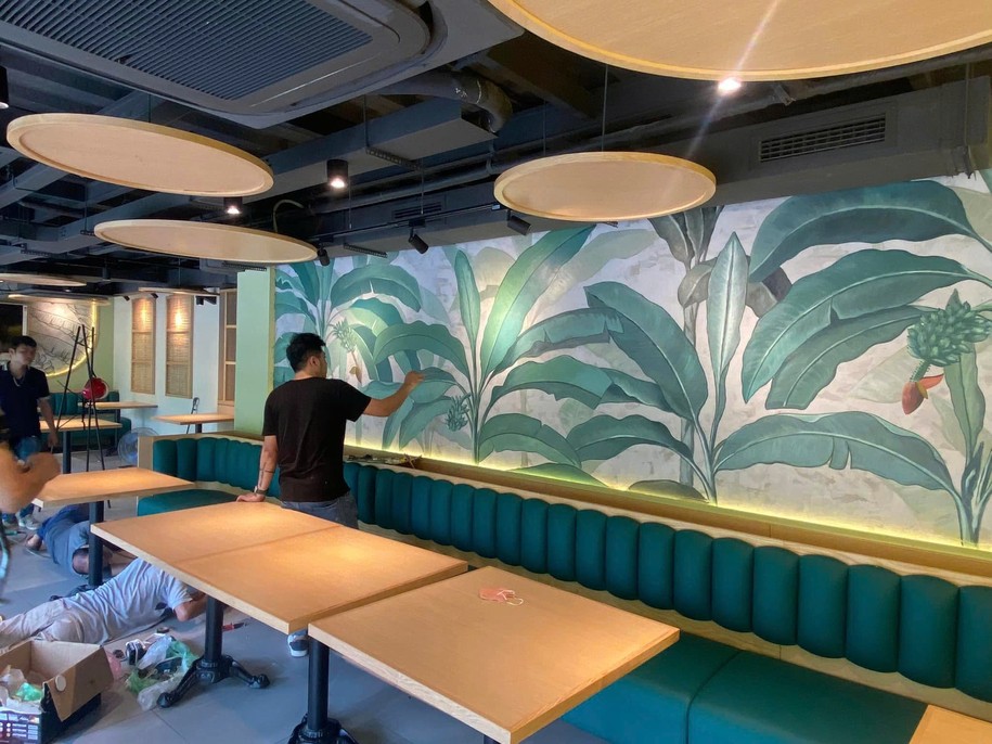 Những bức tranh đẹp là “nam châm” hút khách check-in.