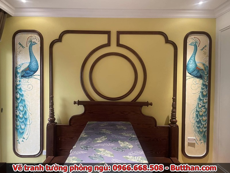 Trang trí phòng ngủ bằng tranh vẽ